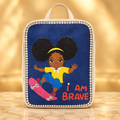 I Am Brave rhinestone bag