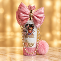 Pretty in Pink custom bow tumbler with pearl strap